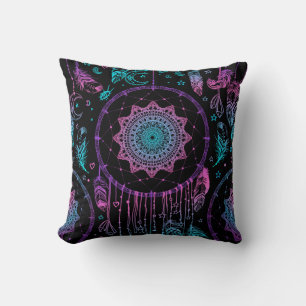Native American Dreamcatcher Moon Pattern Kissen