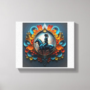 "Native American Dreamscape" Impression en toile é