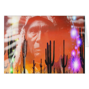 Native American Ghost Dance Grußkarte