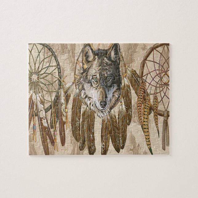 Native American Gray Wolf (Horizontal)