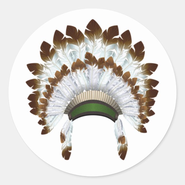 Native American Headdress Stickers (Vorderseite)