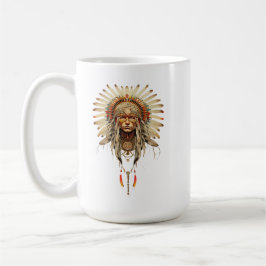 Native American Indian Reservation feather tribe Kaffeetasse