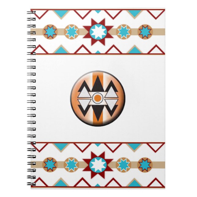 Native American Pattern Notebook Notizblock (Vorderseite)