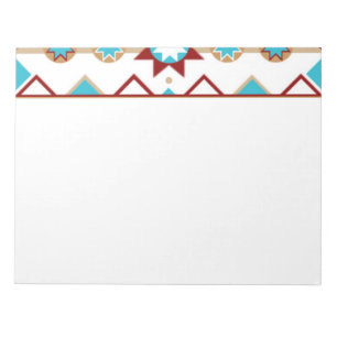 Native American Pattern Notepad Notizblock