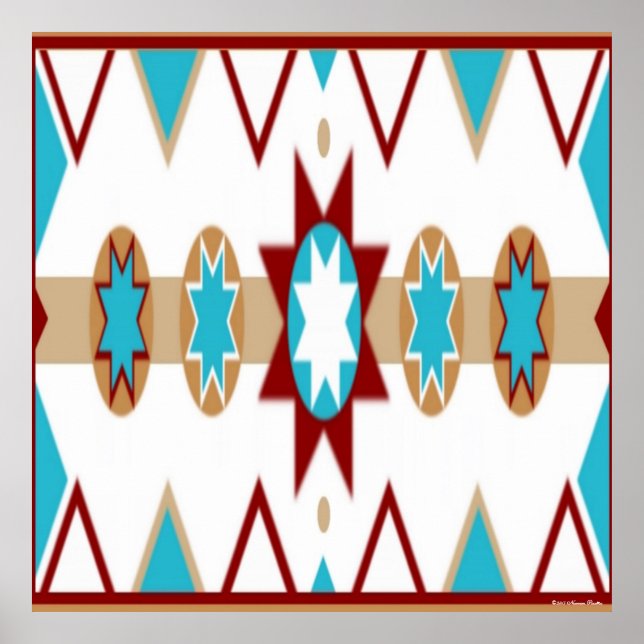 Native American Pattern Poster (Vorne)