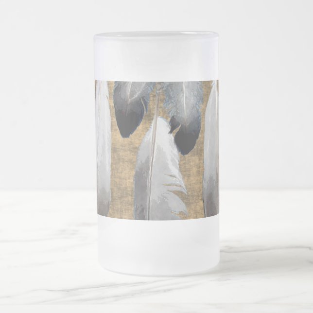 Native American Peace Feathers Designer Tasse (Mittel)