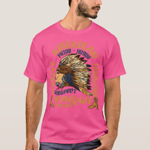 Native American Pride Honor and Respect Yaqui Trib T-Shirt