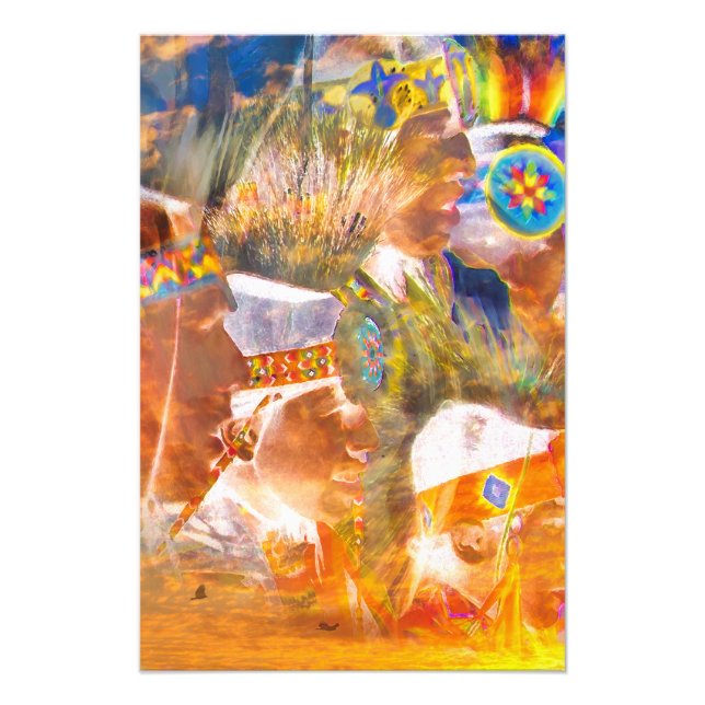 Native American RAINBOW WARRIOR SPIRITS Foto Prin (Vorne)