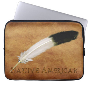 NATIVE AMERICAN Sacred Feather Laptop Sleeve