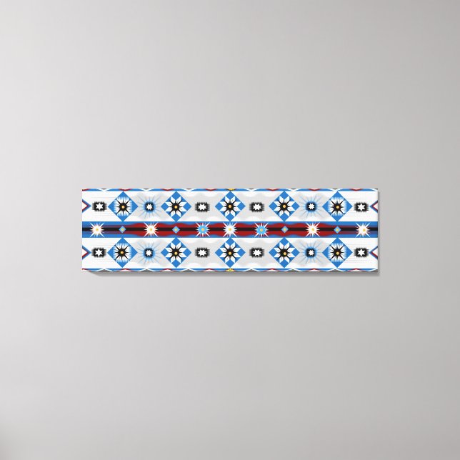 Native American Sioux Stretched Canvas Print Leinwanddruck (Vorderseite)