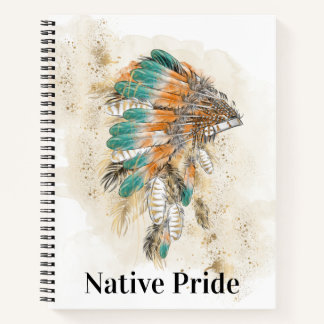 Native American Spiral Notebook Notizbuch