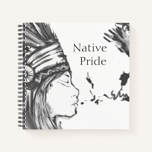 Native American Spiral Sketchbook Notizbuch (Vorderseite)