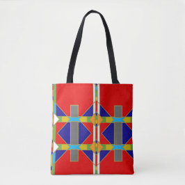 Native American Style Tribal Patterned Tote Tasche