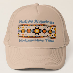 Native American Sun Pattern Hat Truckerkappe
