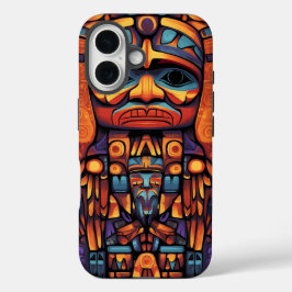 Native American Totem Design iPhone 16 Hülle