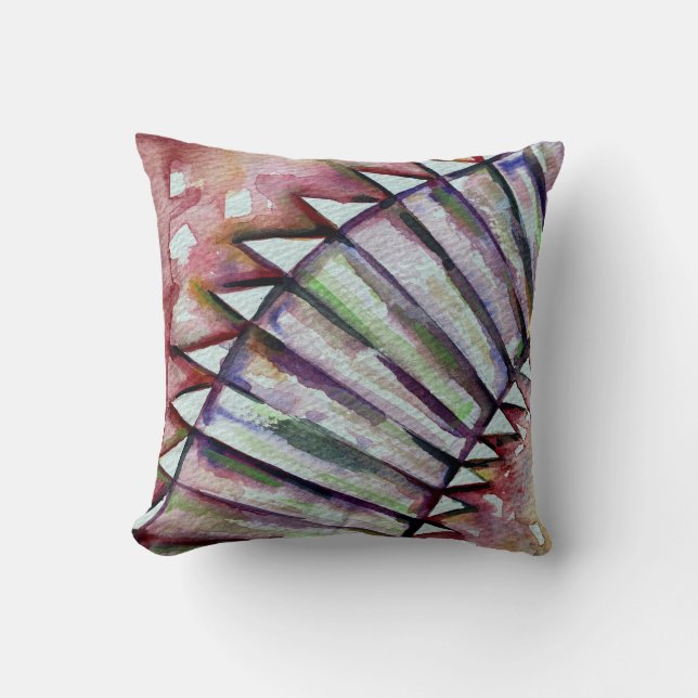 Native American Wasserfarbkorb Designkissen Kissen (Vorderseite)