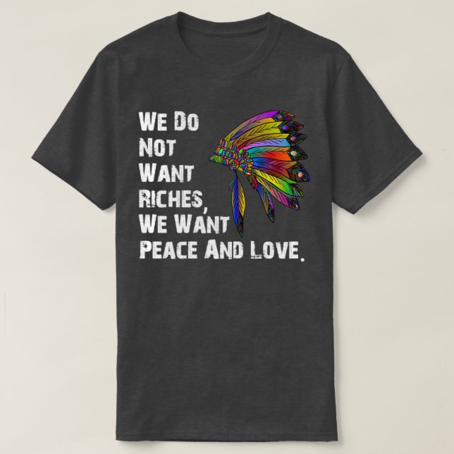 Native American Zitat (2) T-Shirt (Design vorne)