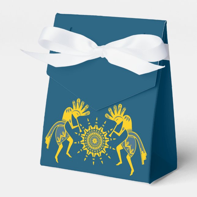 Native Americans Culture - Sun Dancing Kokopelli 6 Geschenkschachtel (Vorderseite)