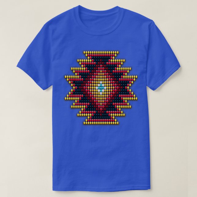 Native AmericanStyle Fiery Sunburst T-Shirt (Design vorne)