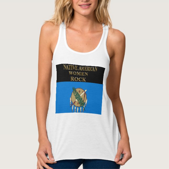 NATIVE AMERIKA FRAUEN ROCK TANK TOP (Vorderseite)