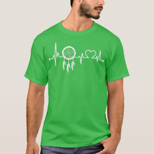 NATIVE AMERIKANISCHE HARTBEAT WEISS  T-Shirt