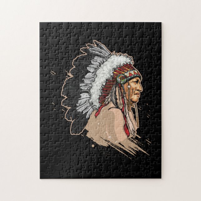 Native Amerikanische Ureinwohner Headdress (Vertikal)