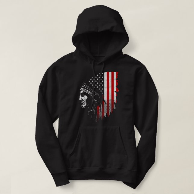 Native Amerikanische Ureinwohner Hoodie (Design vorne)