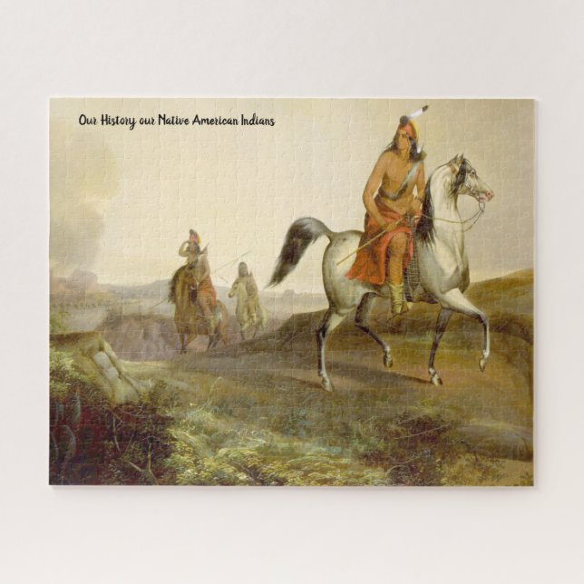 Native Amerikanische Ureinwohner Jigsaw Puzzle (Horizontal)