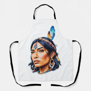 Native Amerikanische Ureinwohner Lady Schürze