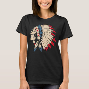 Native Amerikanische Ureinwohner Skull Eagle Feath T-Shirt