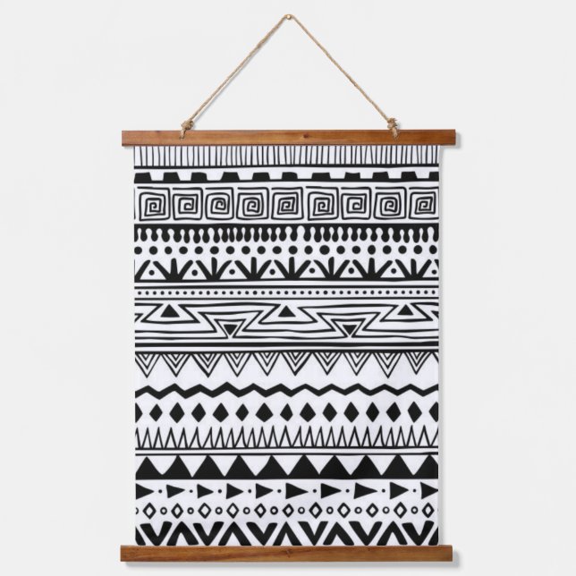 Native Amerikanische Ureinwohner Southwest Art Wal Wandteppich Mit Holzrahmen (Vorderseite)