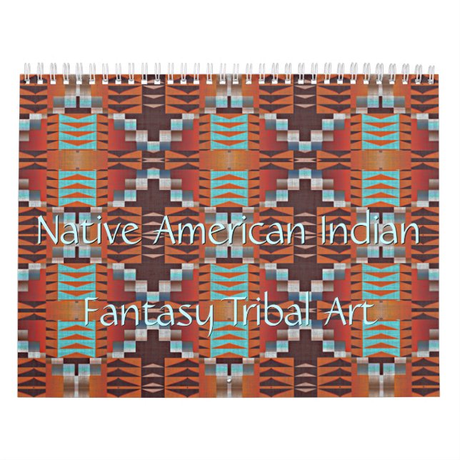 Native Amerikanische Ureinwohner Tribal Art Kalender (Titelbild)