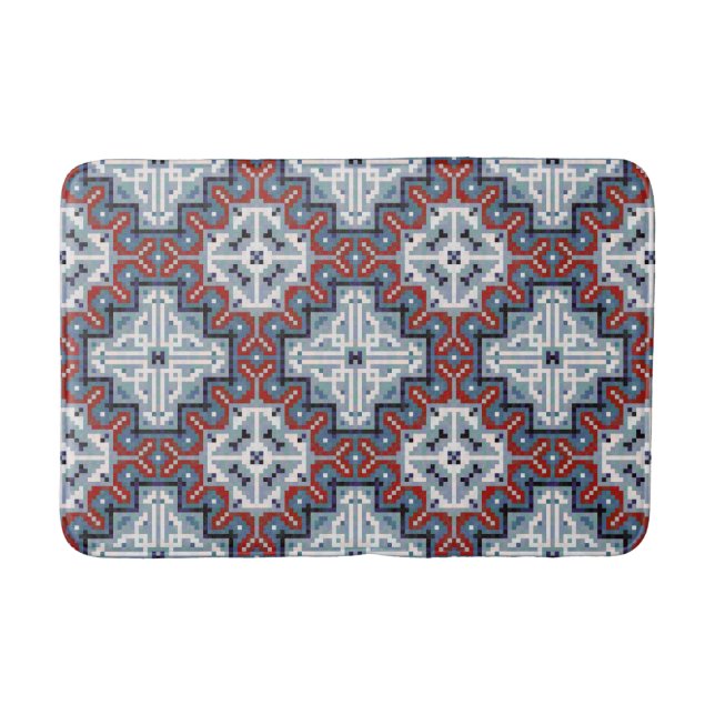 Native Amerikanischen Ureinwohners Navajo Pattern Badematte (Vorderseite)