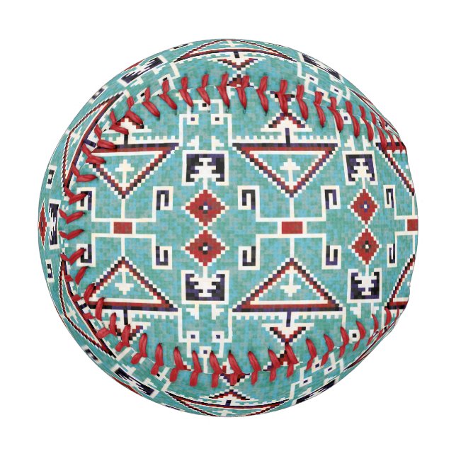 Native Amerikanischen Ureinwohners Navajo Pattern Baseball (Vorderseite Links)