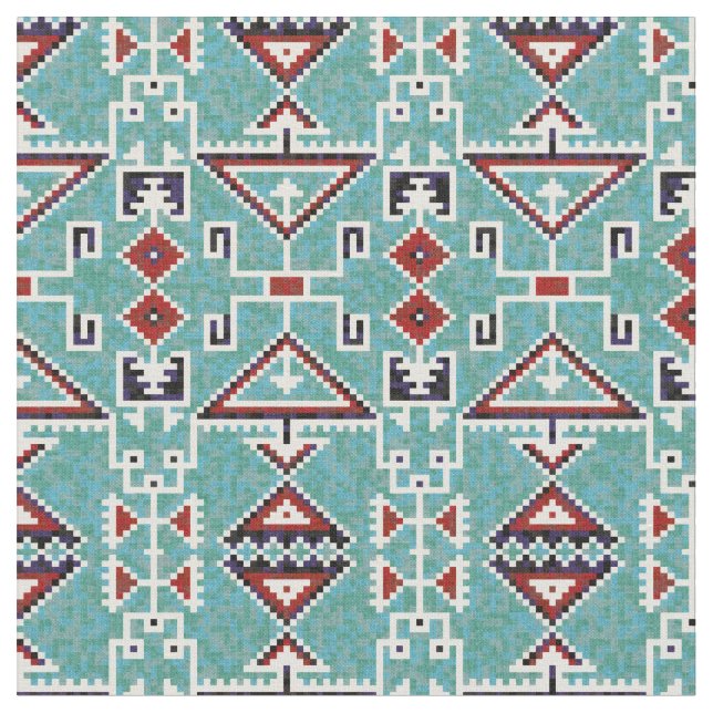 Native Amerikanischen Ureinwohners Navajo Pattern Stoff (Nahaufnahme)