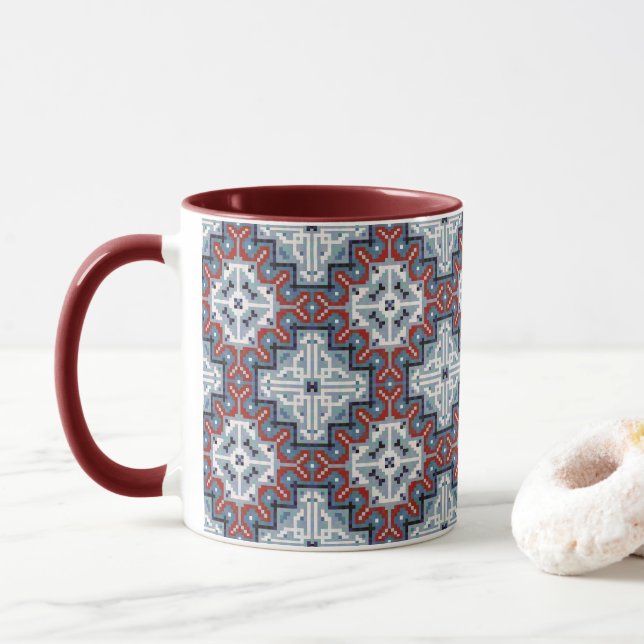 Native Amerikanischen Ureinwohners Navajo Pattern Tasse (Mit Donut)
