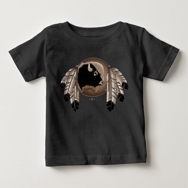 Native Art Baby Jersey Shirt Metis Wildlife Shirt (Vorderseite)