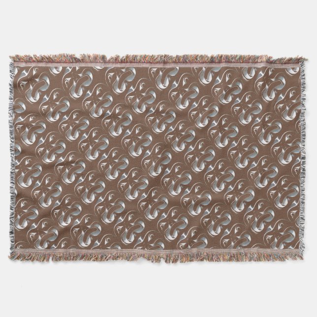 Native Art Blanket Tribal Maske Throw Blanket Gesc Decke (Vorderseite)