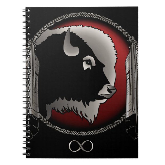 Native Art Carnet Spirituel Animal Metis Journal (Devant)