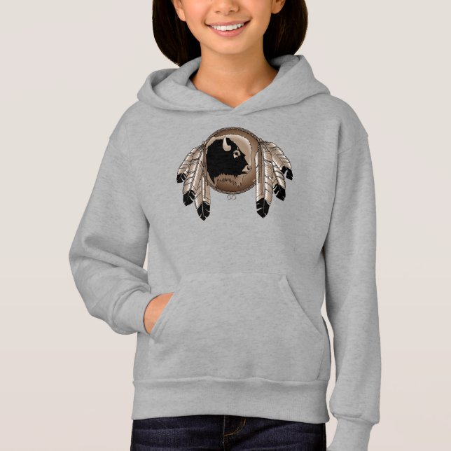Native Art Kid's Sweatshirt First Nations Shirt (Vorderseite)
