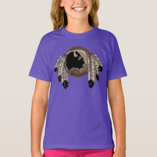 Native Art Kid's T - Shirt Bio First Nation T-Shir