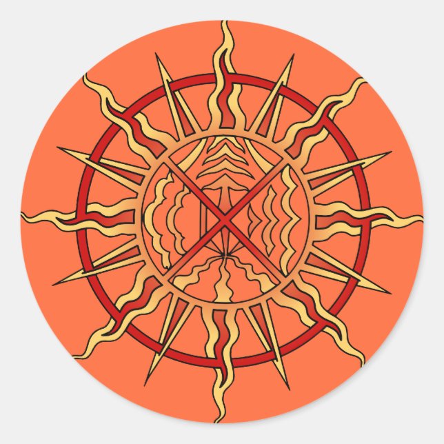 Native Art Stickers First Nations Life Geschenke (Vorderseite)