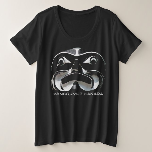 Native Art T - Shirt Vancouver Plus Size Shirt (Design vorne)