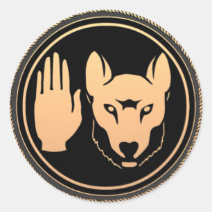 Native Art Wolf Stickers Metis Rebellion Stickers