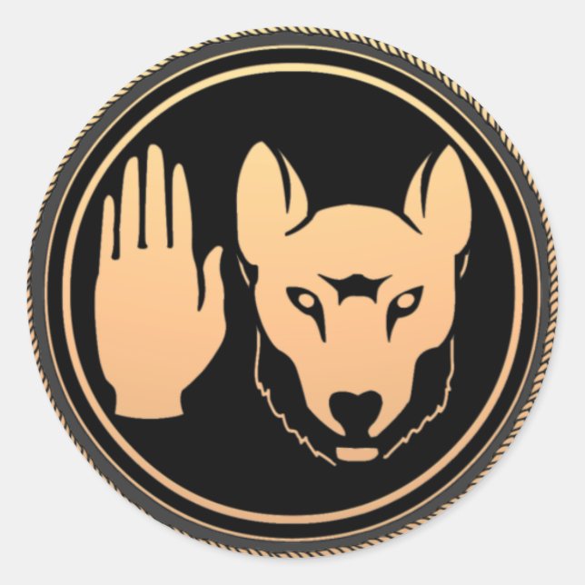 Native Art Wolf Stickers Metis Rebellion Stickers (Vorderseite)