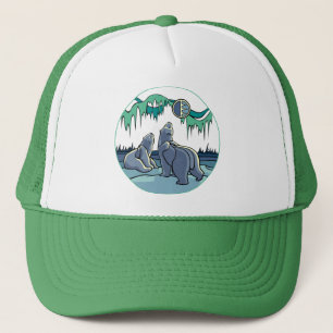 Native Bear Art Casquettes Casquettes Tribal Nativ