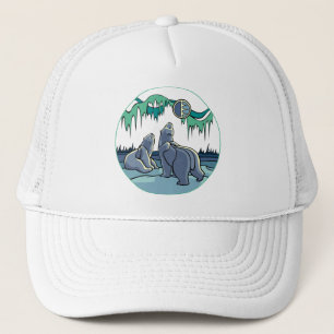 Native Bear Art Casquettes Casquettes Tribal Nativ