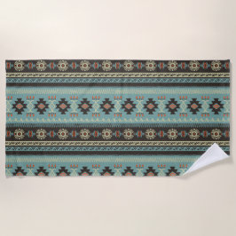 Native Blanket Geometric Muster Beach Handtuch
