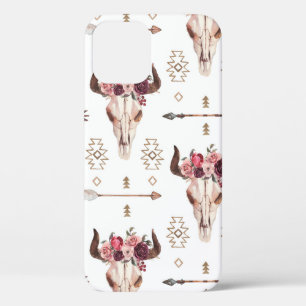 Native Bull Skul und Pfeile Stamm nahtloses Patt Case-Mate iPhone Hülle