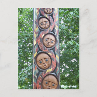 Native Carving Postkarte
